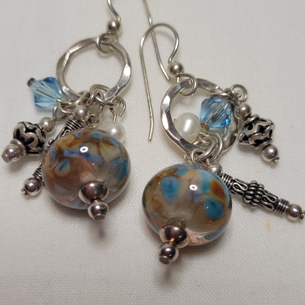 ❤ SILVER VINTAGE EARRINGS - Picture 4 of 14